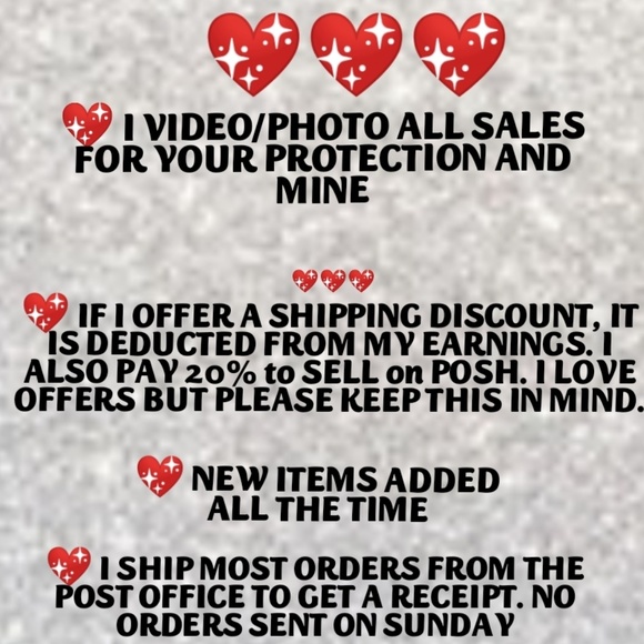 🎉💖 THANKS FOR VISITING MY CLOSET! Please read! - Picture 5 of 8